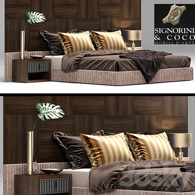 Furniture – Bed 3D Models – Signorini & Coco Voyage Daytona bed