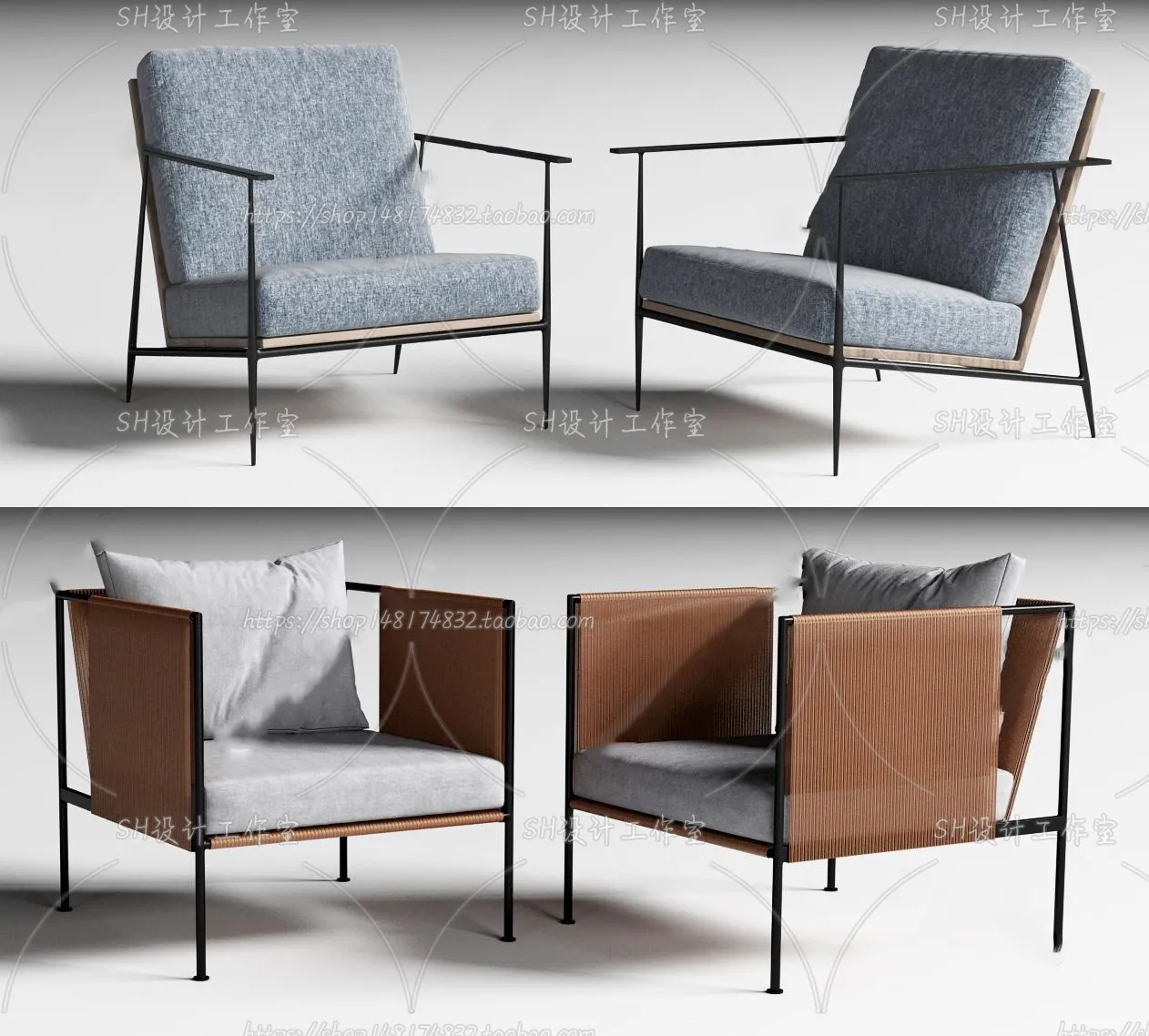 Chair – Armchair – Single Chairs – 3D Models – 0098