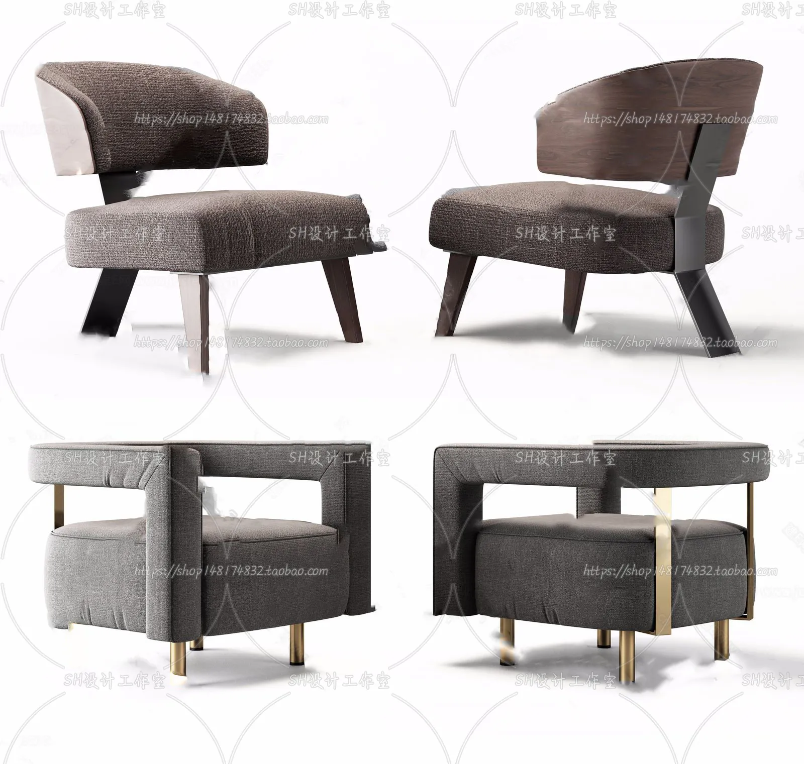 Chair – Armchair – Single Chairs – 3D Models – 0100