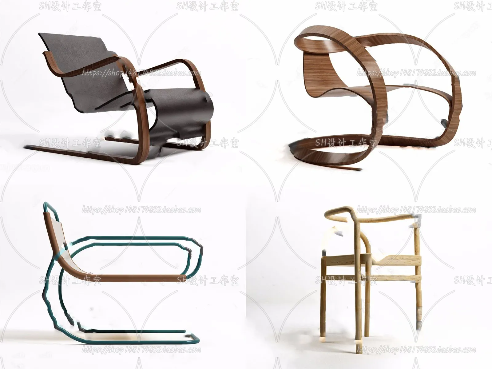 Chair – Armchair – Single Chairs – 3D Models – 0104