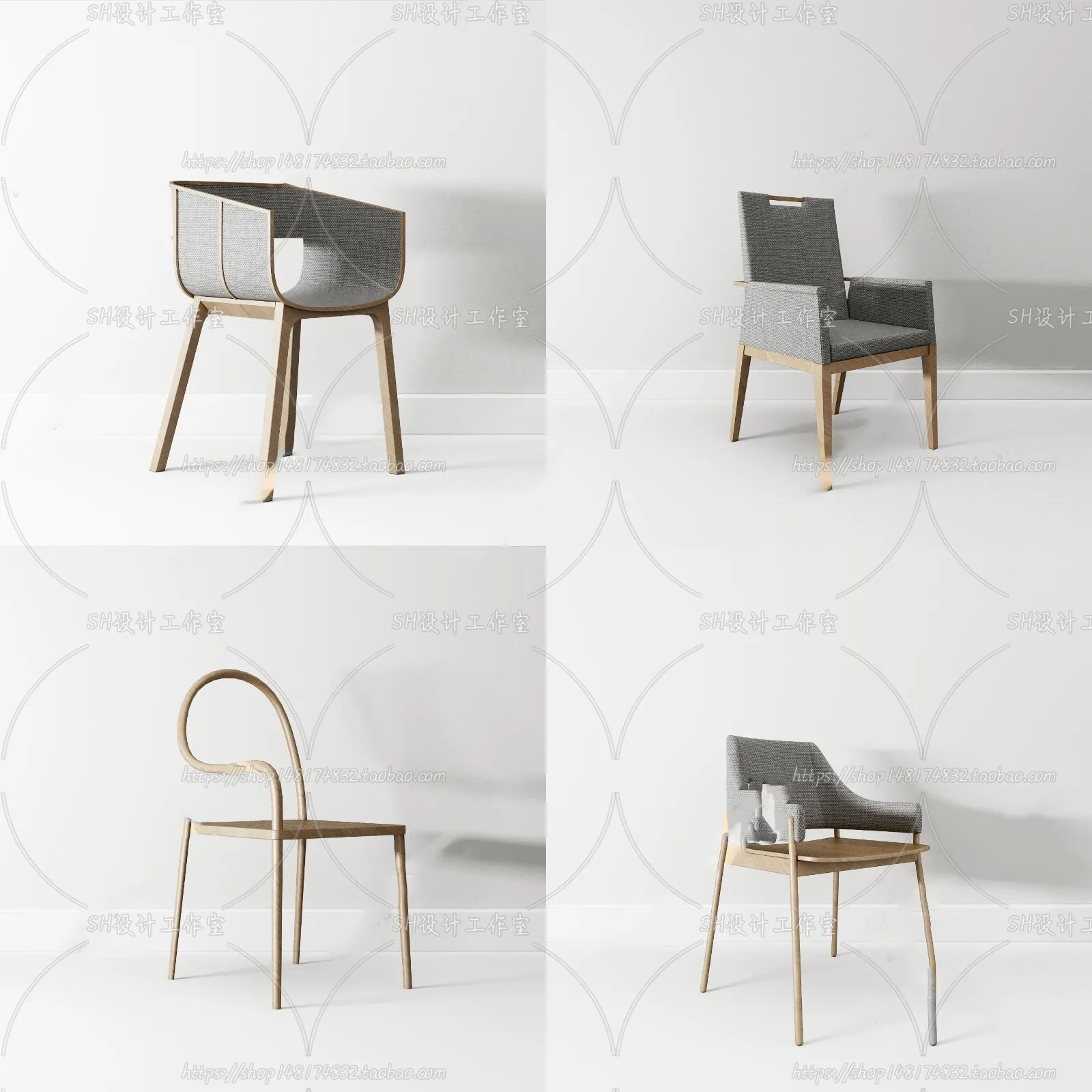 Chair – Armchair – Single Chairs – 3D Models – 0105