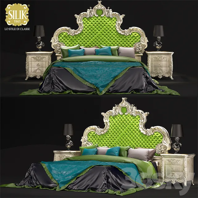 Furniture – Bed 3D Models – Silik Aura bed
