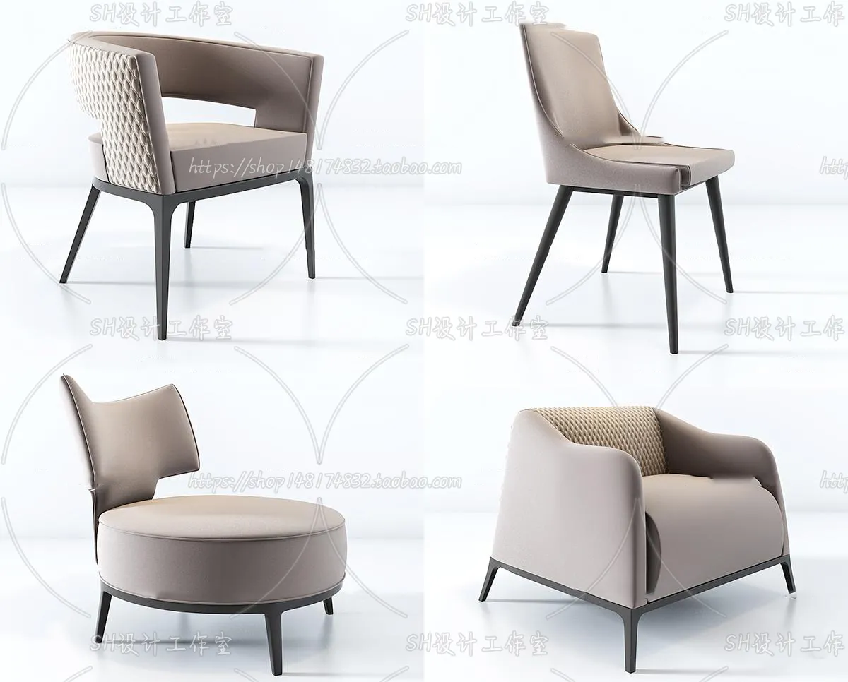 Chair – Armchair – Single Chairs – 3D Models – 0106