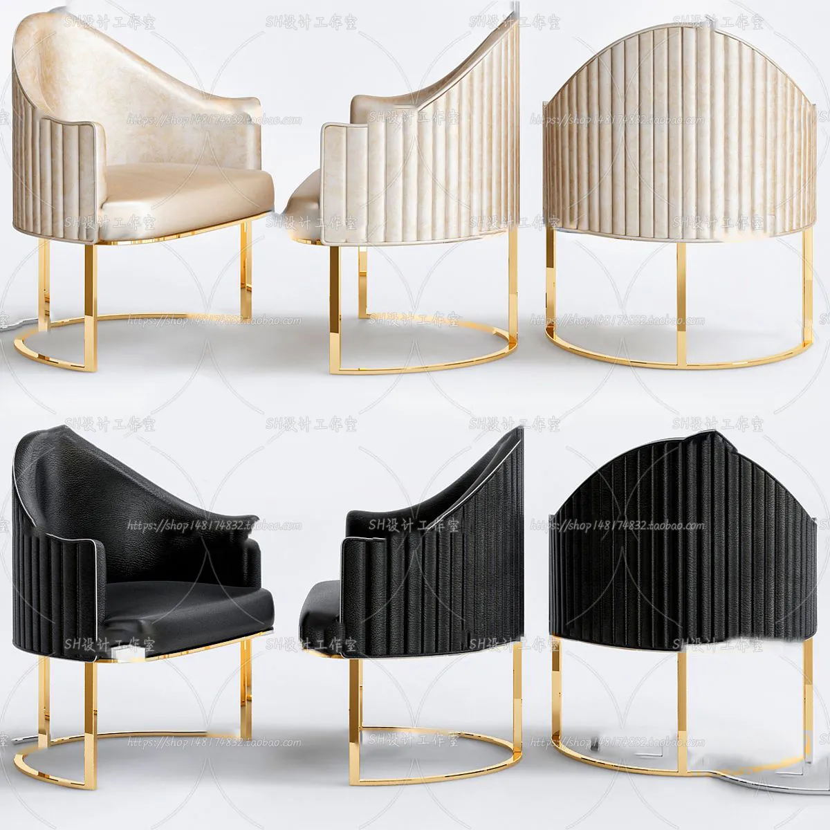 Chair – Armchair – Single Chairs – 3D Models – 0107
