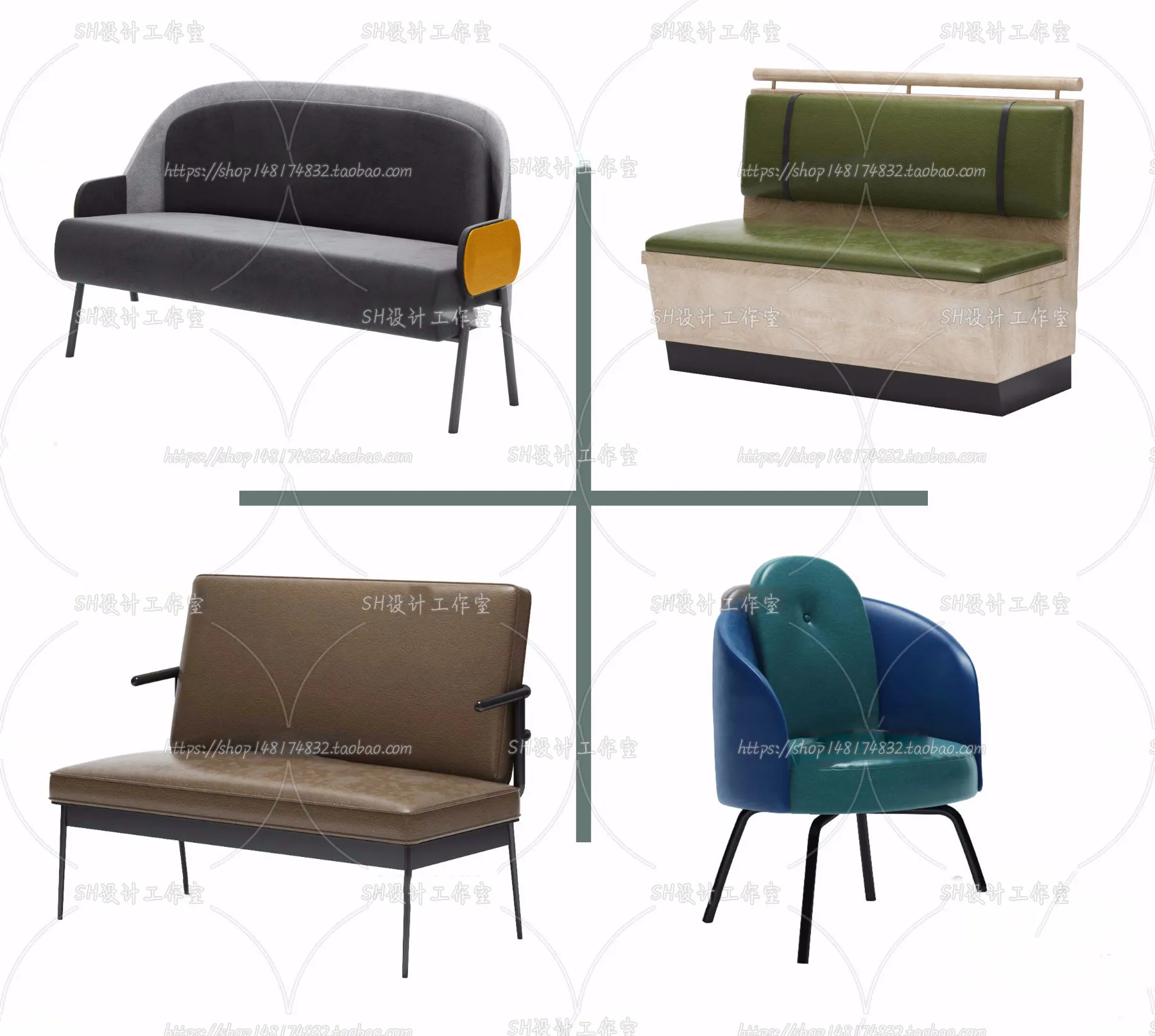Chair – Armchair – Single Chairs – 3D Models – 0110