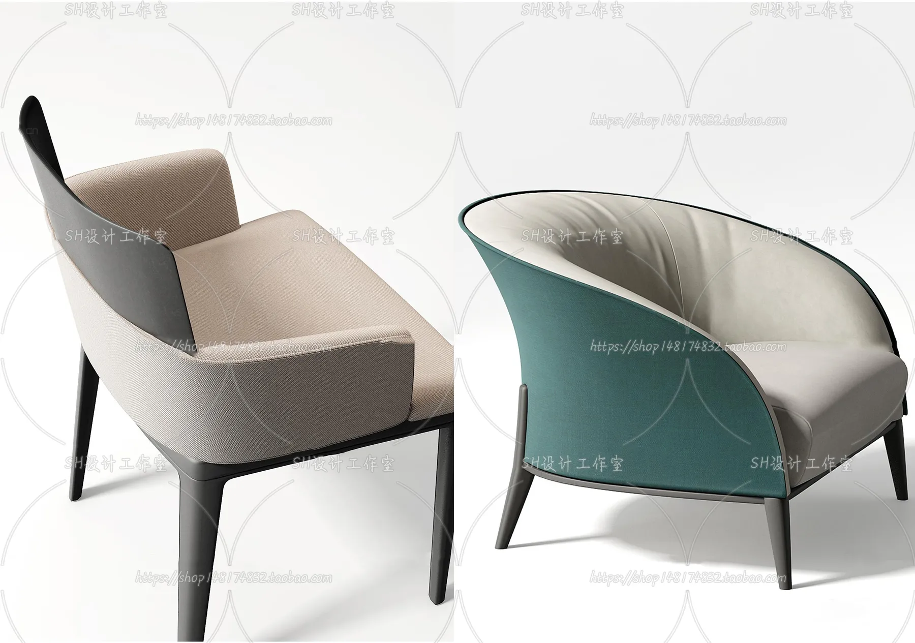 Chair – Armchair – Single Chairs – 3D Models – 0113