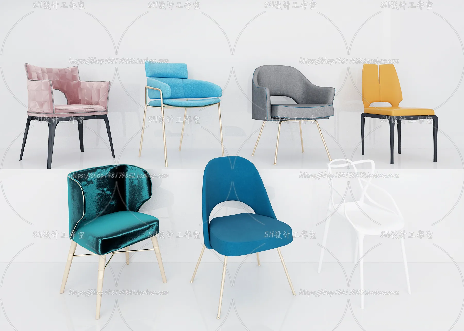 Chair – Armchair – Single Chairs – 3D Models – 0116