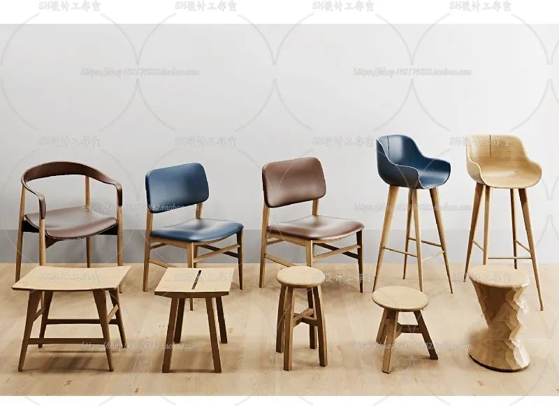 Chair – Armchair – Single Chairs – 3D Models – 0119