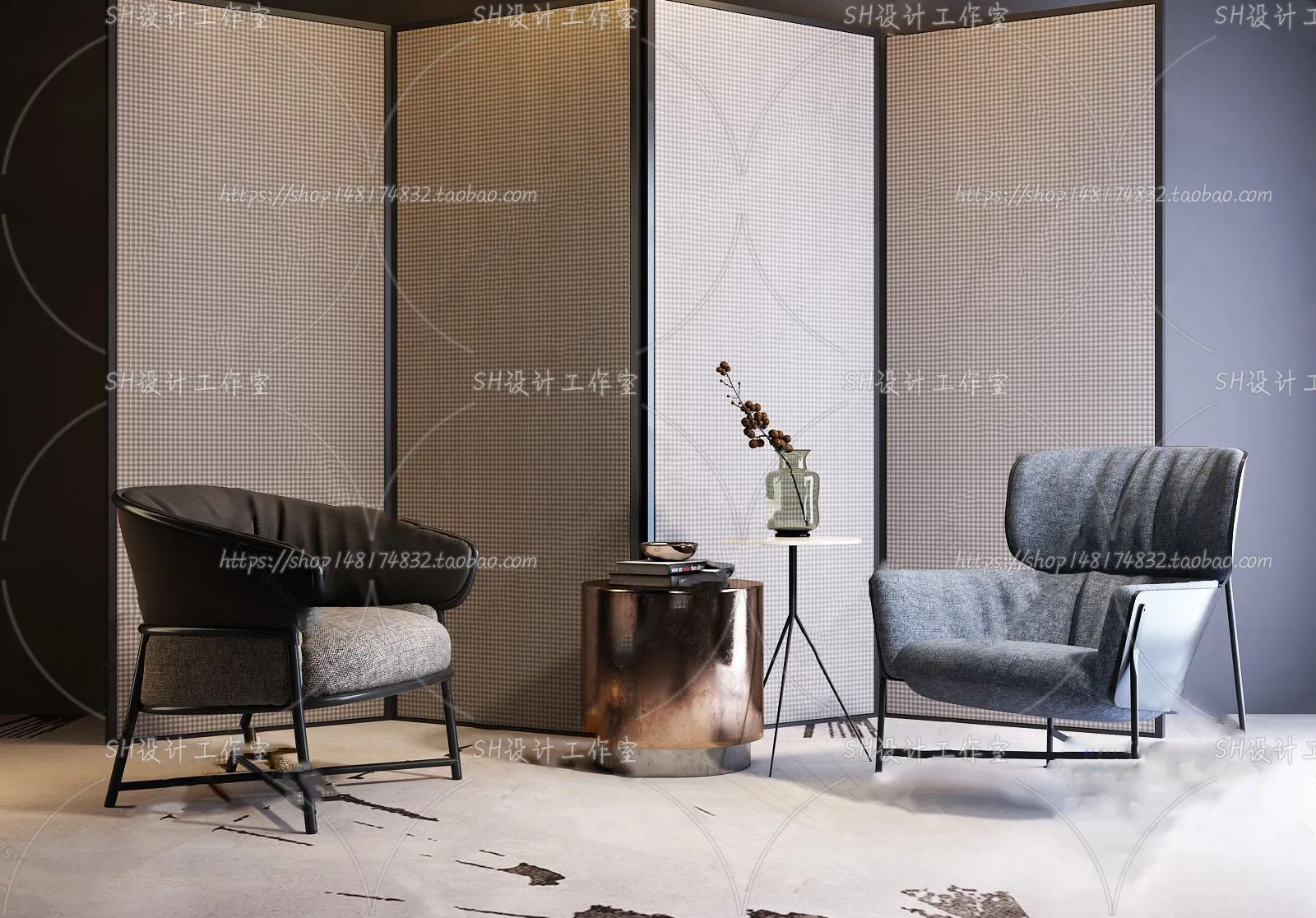 Chair – Armchair – Single Chairs – 3D Models – 0127