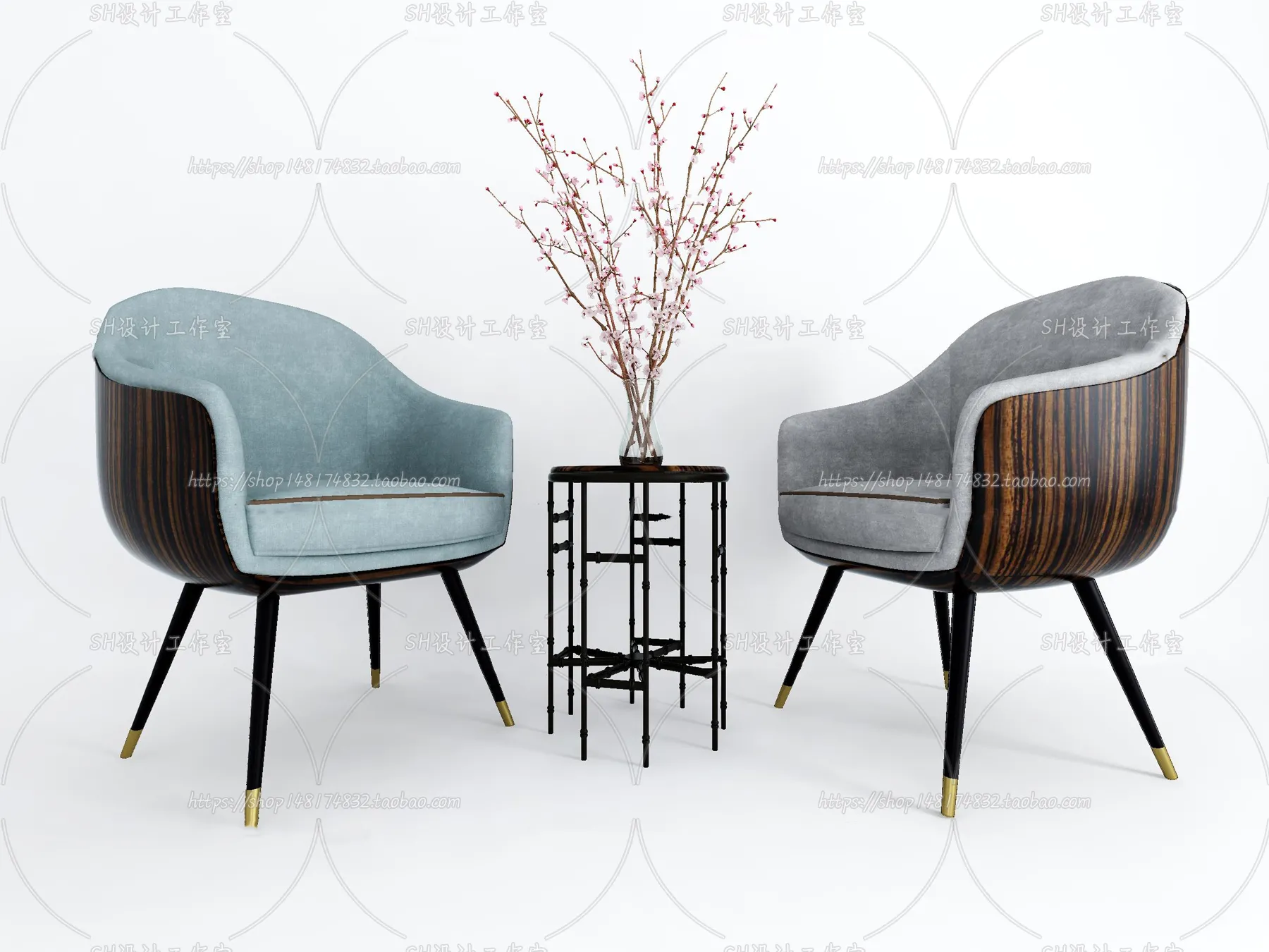 Chair – Armchair – Single Chairs – 3D Models – 0136