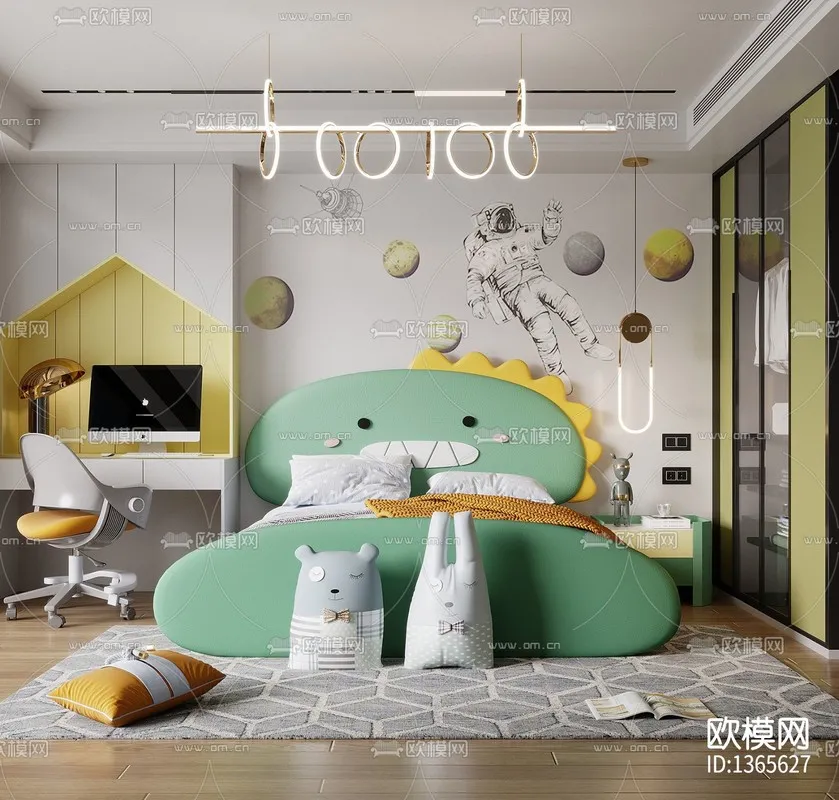 Corona Render 3D Scenes – Children Room – 0010