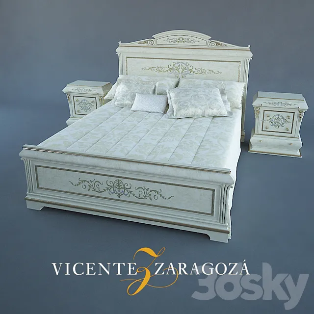 Furniture – Bed 3D Models – Verona Bed by Vicente Zaragoza