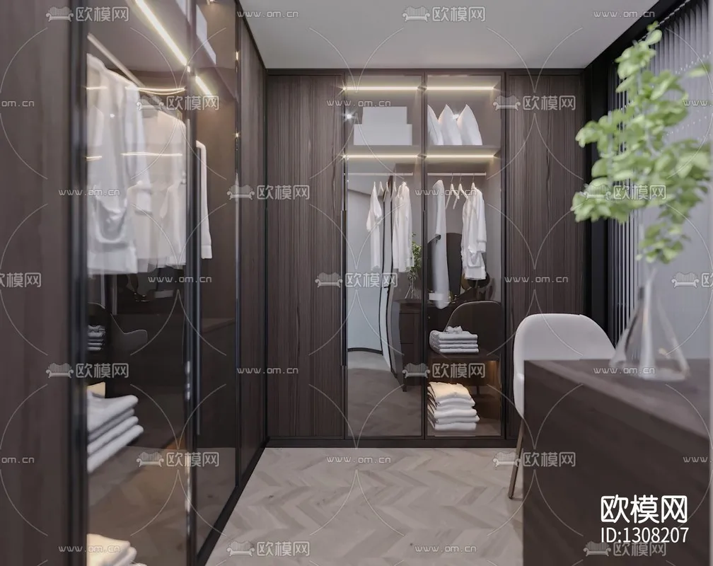 Corona Render 3D Scenes – Dressing Room – 0008