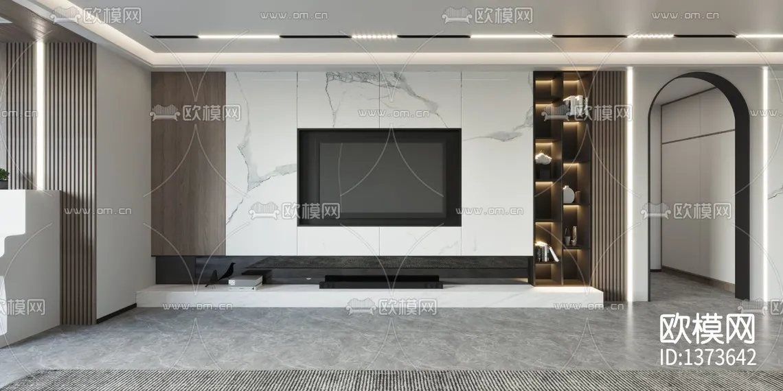 Corona Render 3D Scenes – Living Room – 0020