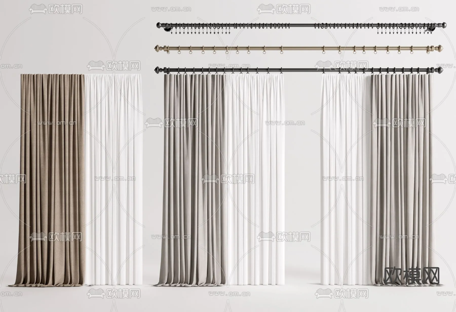 Curtains – 3Dsmax – 3D Models – 0032