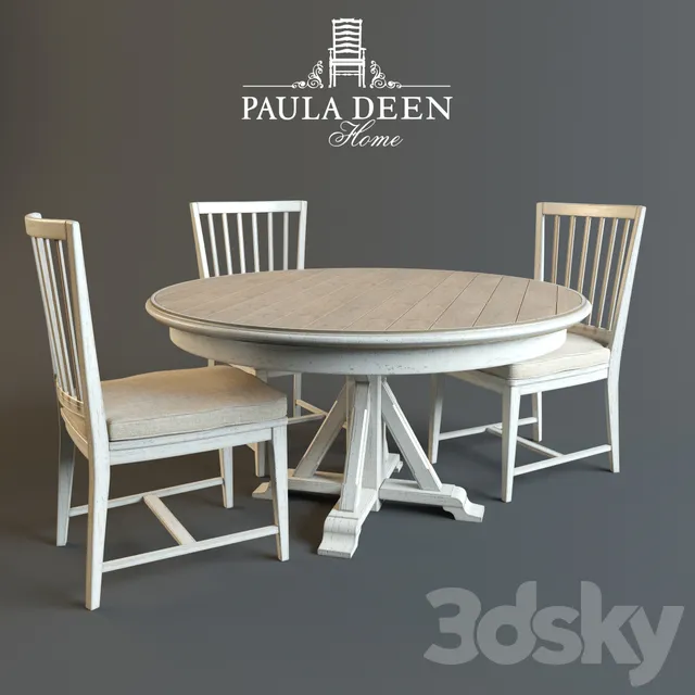 Furniture – Table and Chairs (Set) – 3D Models – CASUAL DINING AND ACCENTS