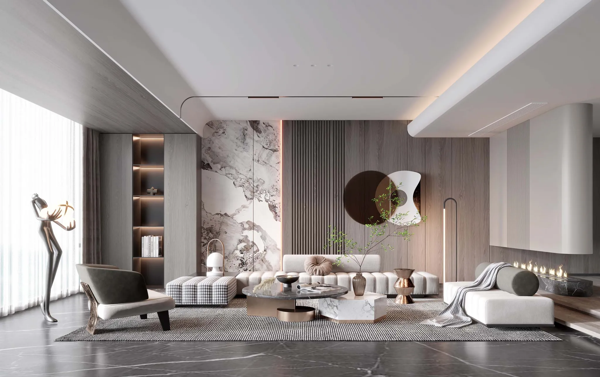 HOUSE SPACE 3D SCENES – LIVING ROOM – 0012