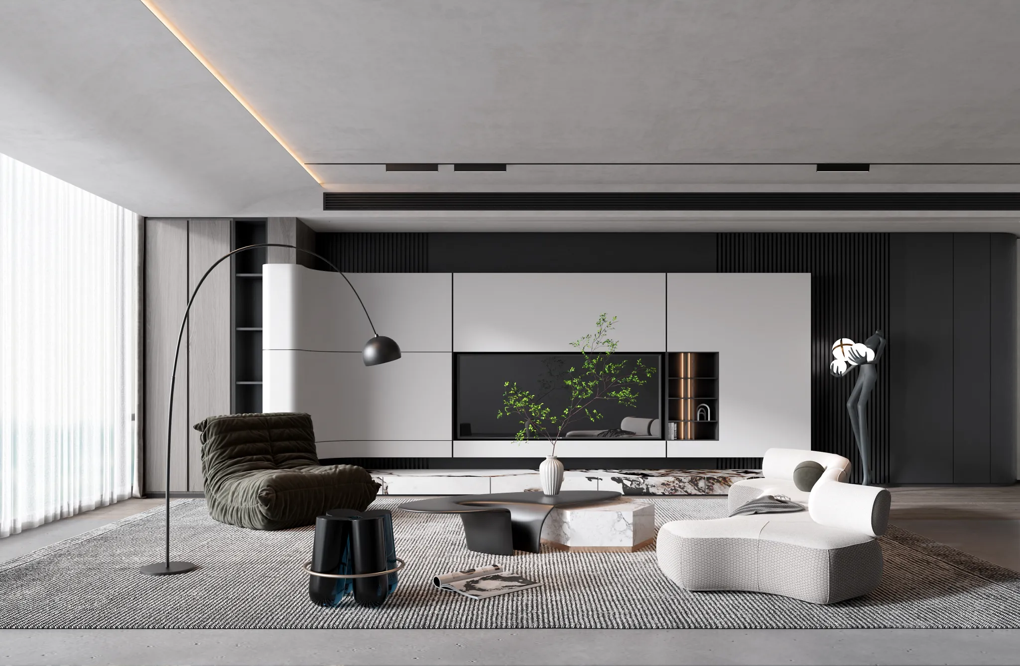HOUSE SPACE 3D SCENES – LIVING ROOM – 0015