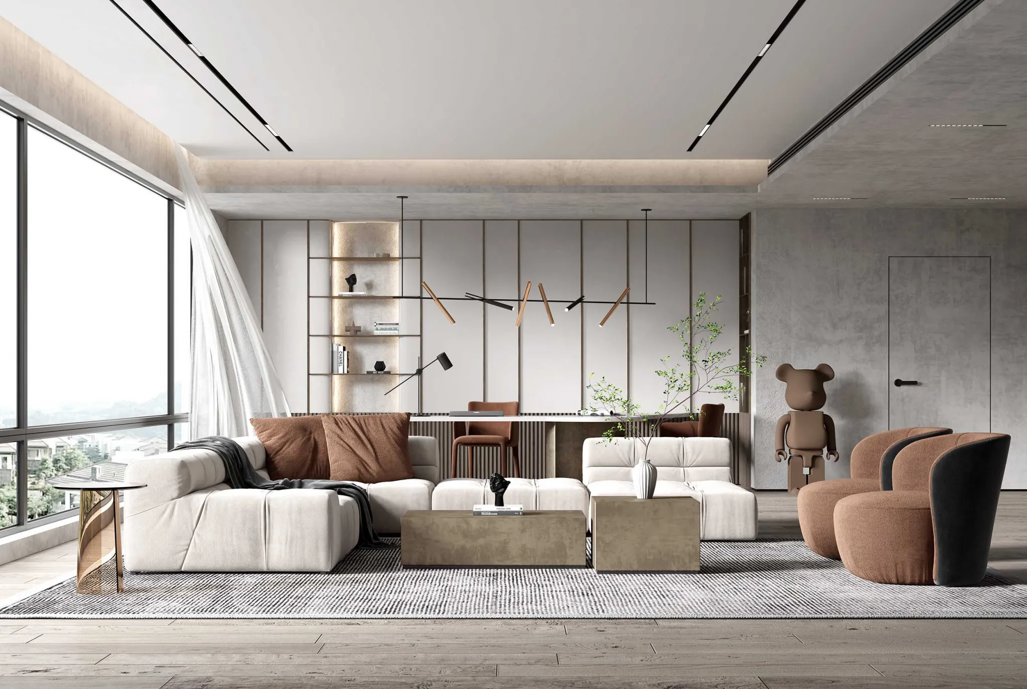 HOUSE SPACE 3D SCENES – LIVING ROOM – 0018