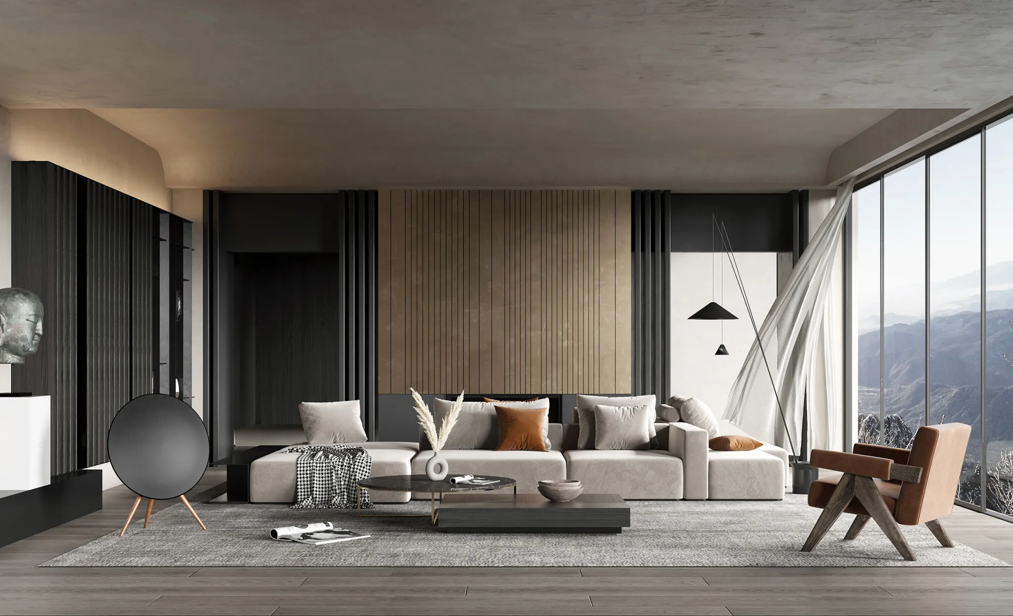 HOUSE SPACE 3D SCENES – LIVING ROOM – 0105