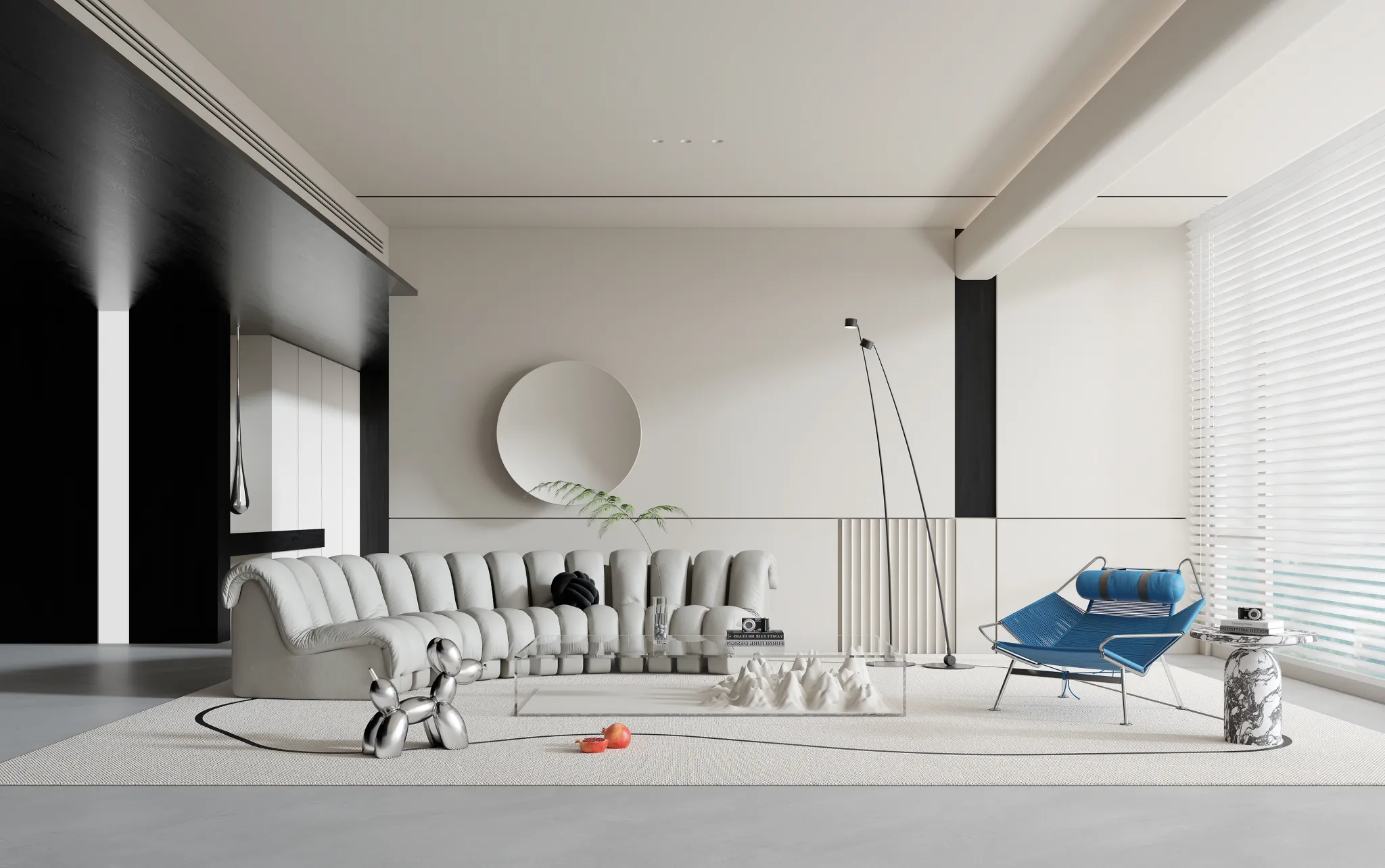 HOUSE SPACE 3D SCENES – LIVING ROOM – 0113