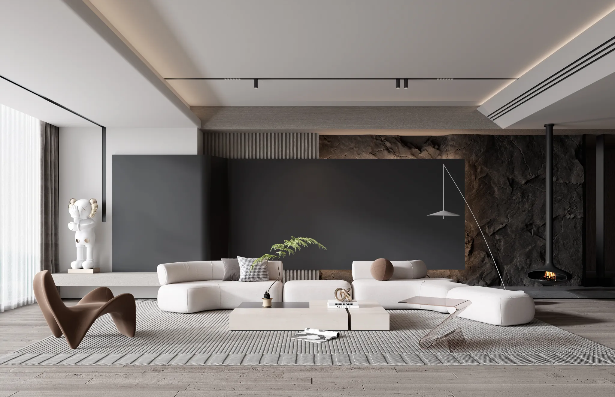 HOUSE SPACE 3D SCENES – LIVING ROOM – 0127