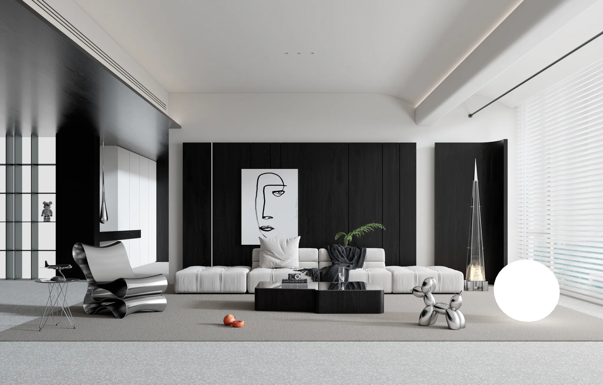 HOUSE SPACE 3D SCENES – LIVING ROOM – 0128