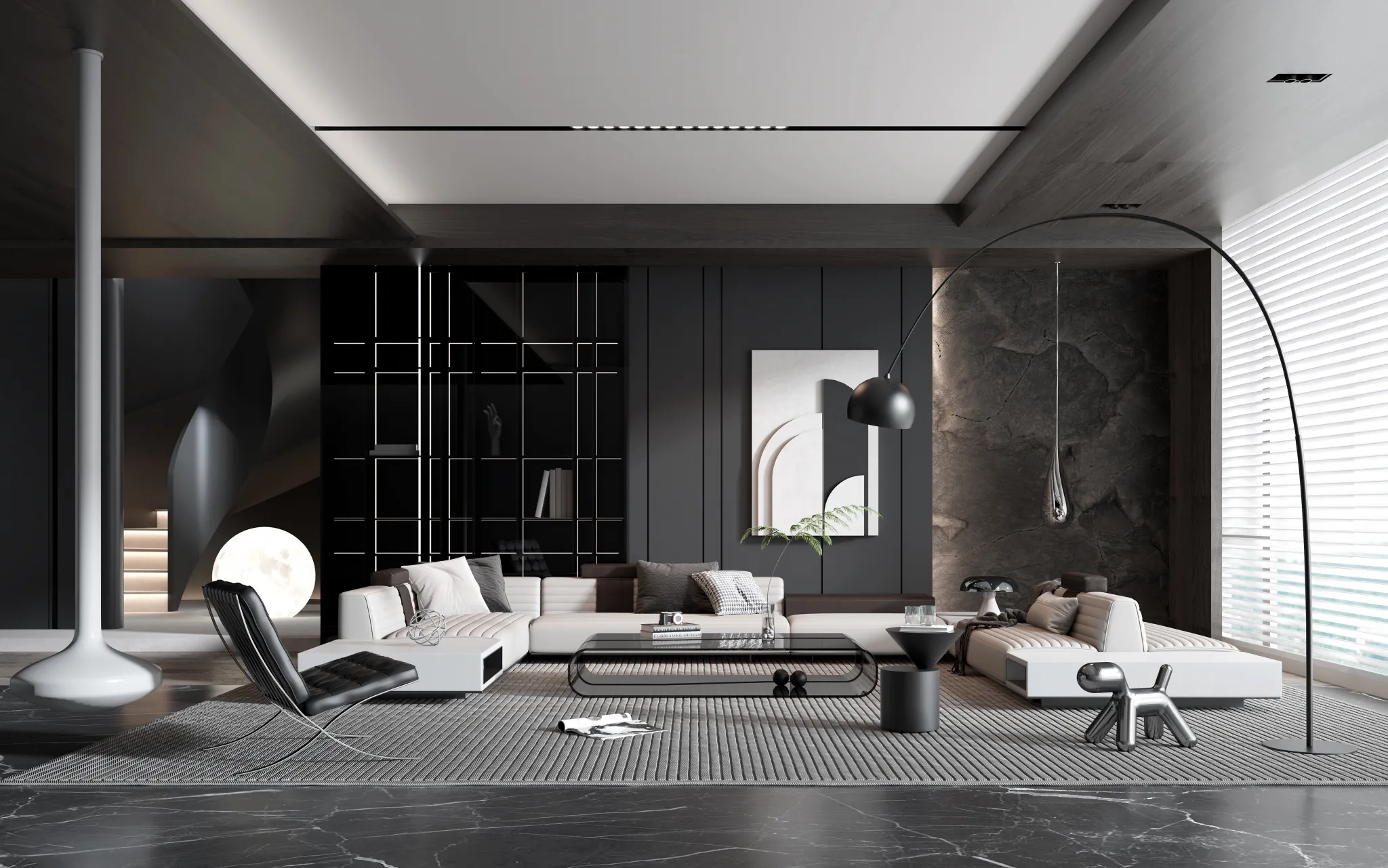 HOUSE SPACE 3D SCENES – LIVING ROOM – 0131