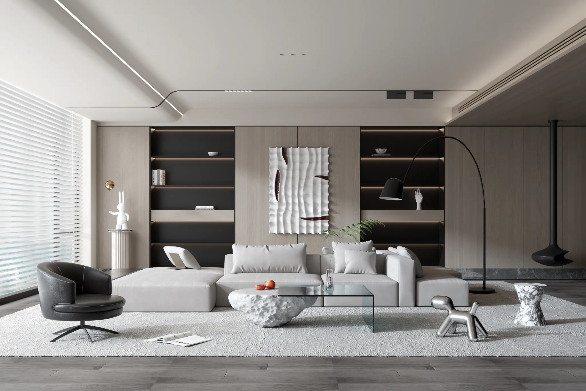 HOUSE SPACE 3D SCENES – LIVING ROOM – 0159
