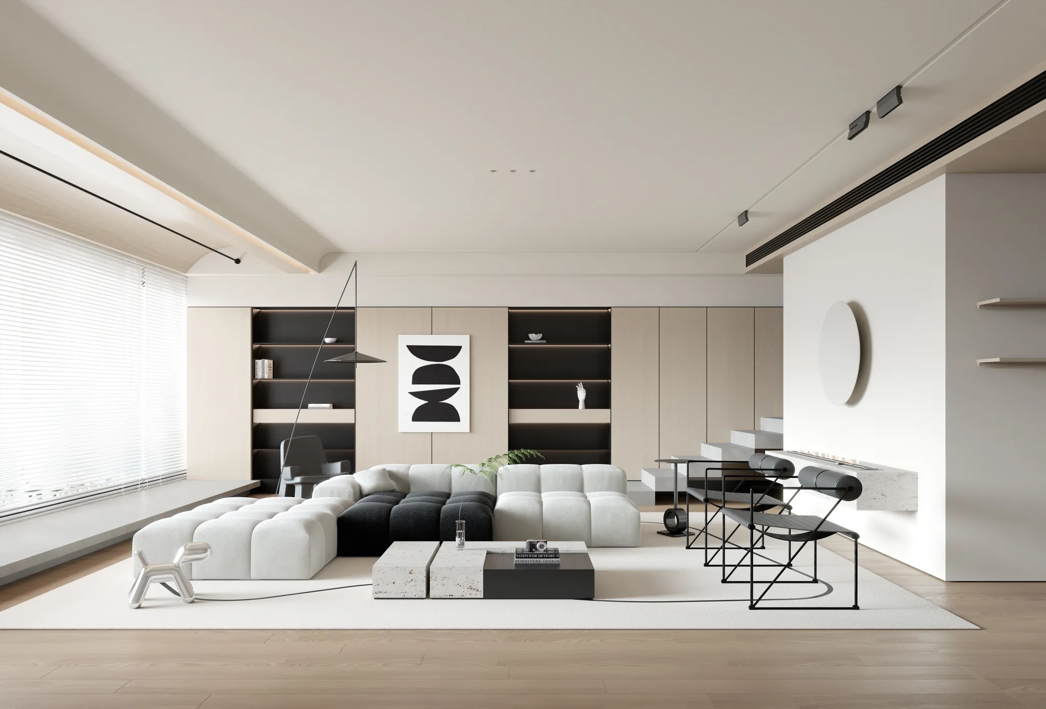 HOUSE SPACE 3D SCENES – LIVING ROOM – 0174