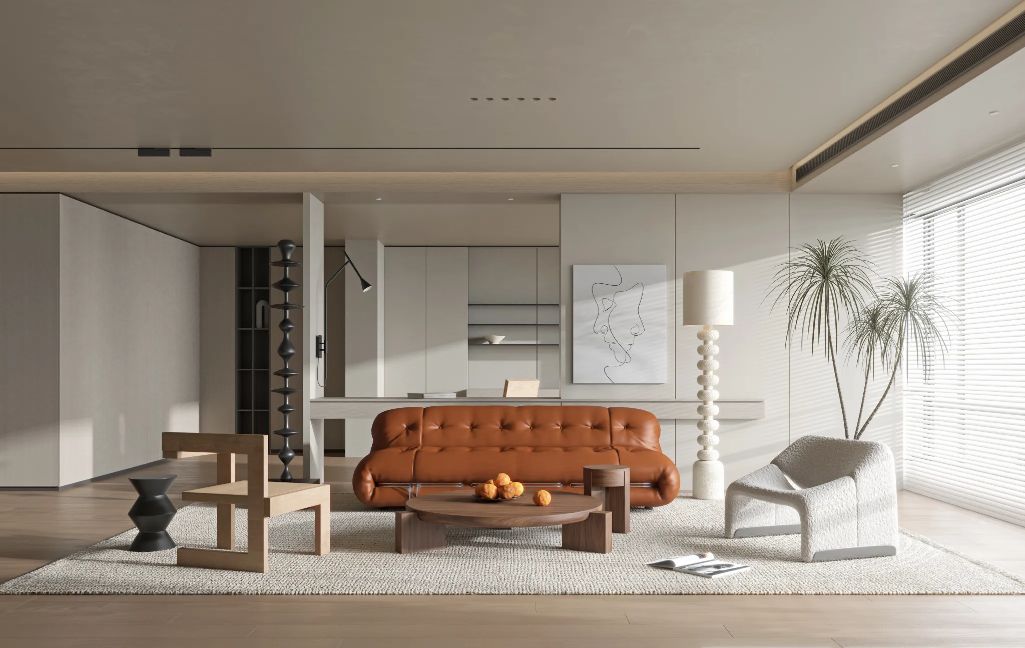 HOUSE SPACE 3D SCENES – LIVING ROOM – 0177