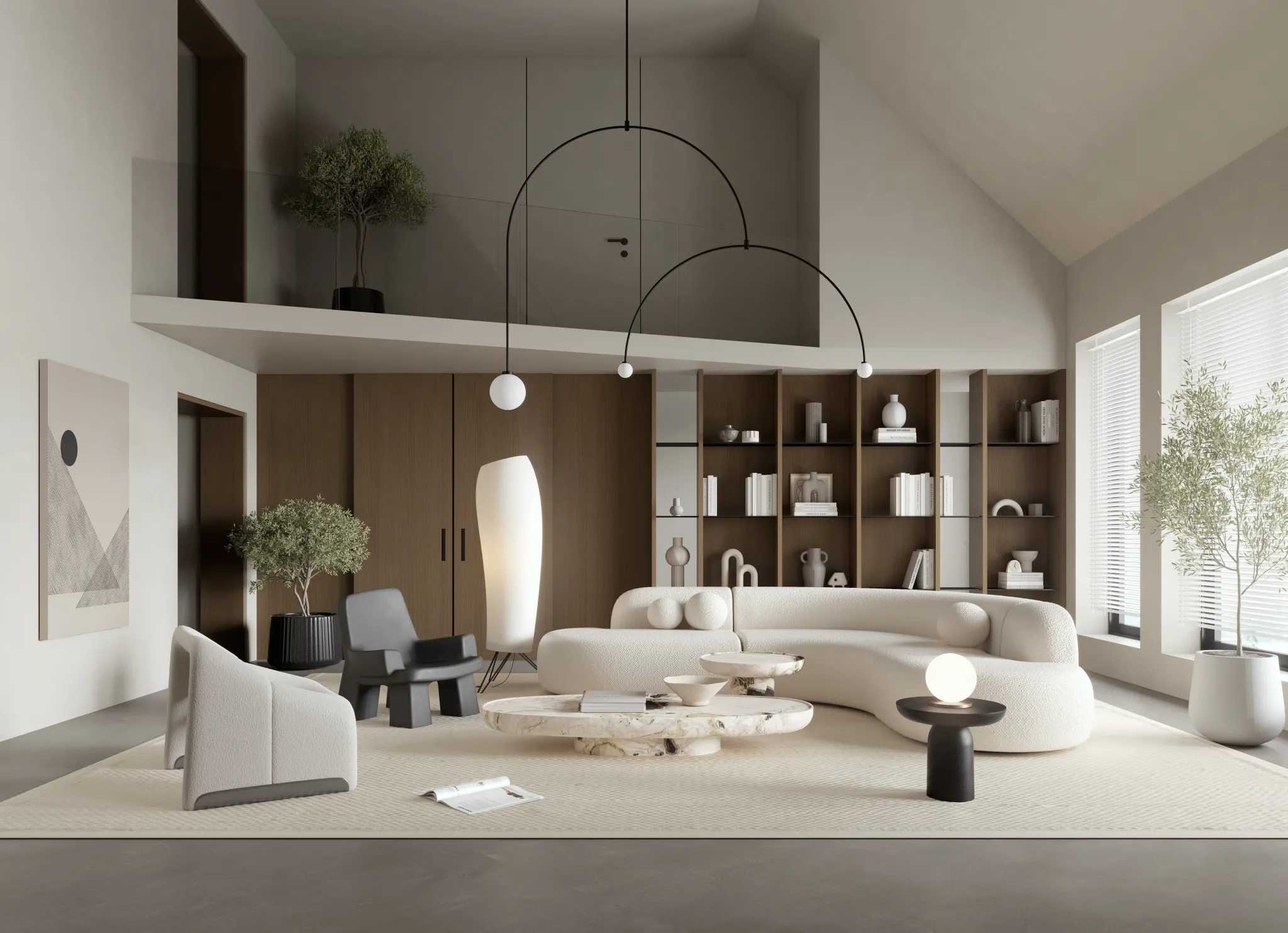 HOUSE SPACE 3D SCENES – LIVING ROOM – 0179