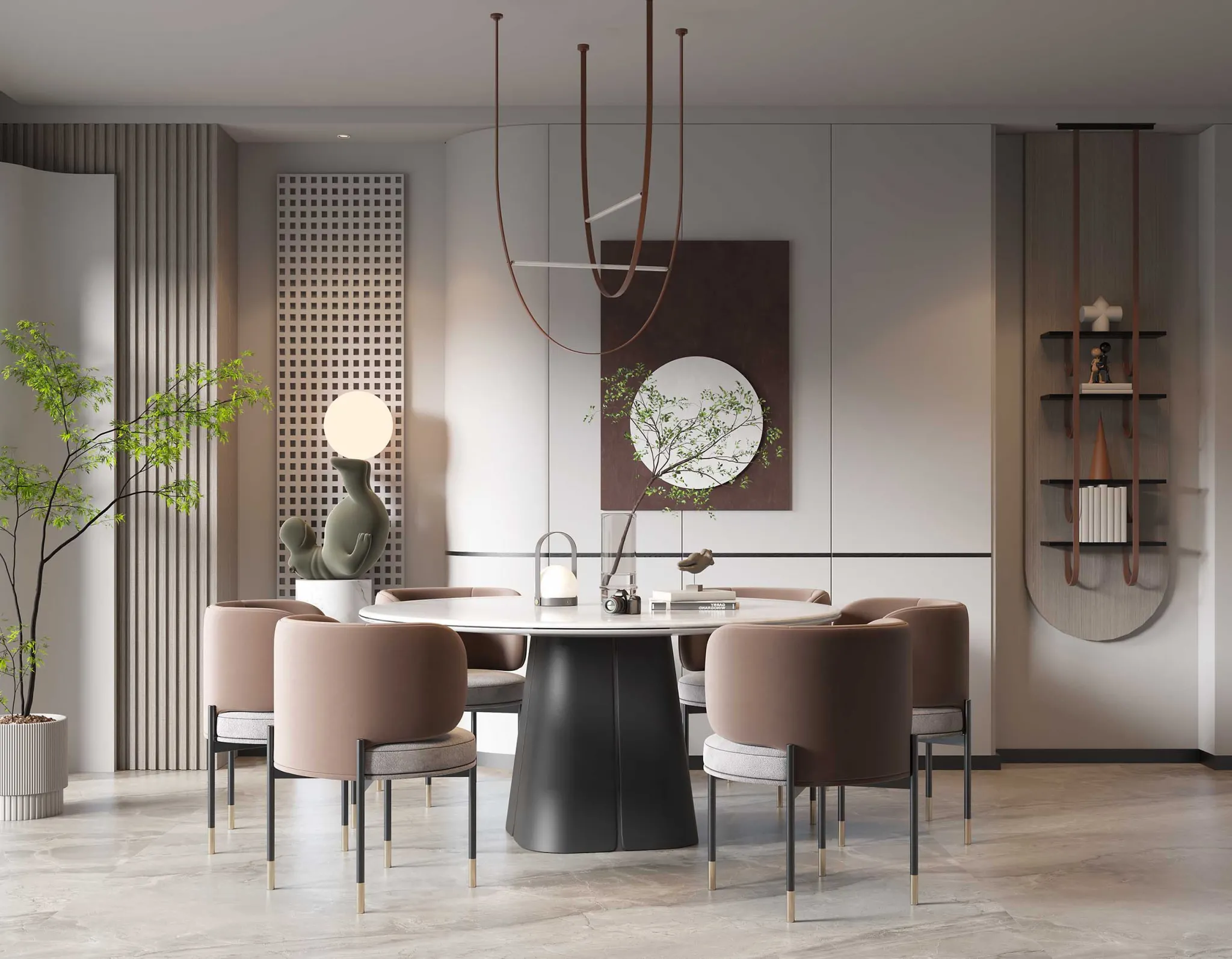 HOUSE SPACE 3D SCENES – DINING ROOM – 0018