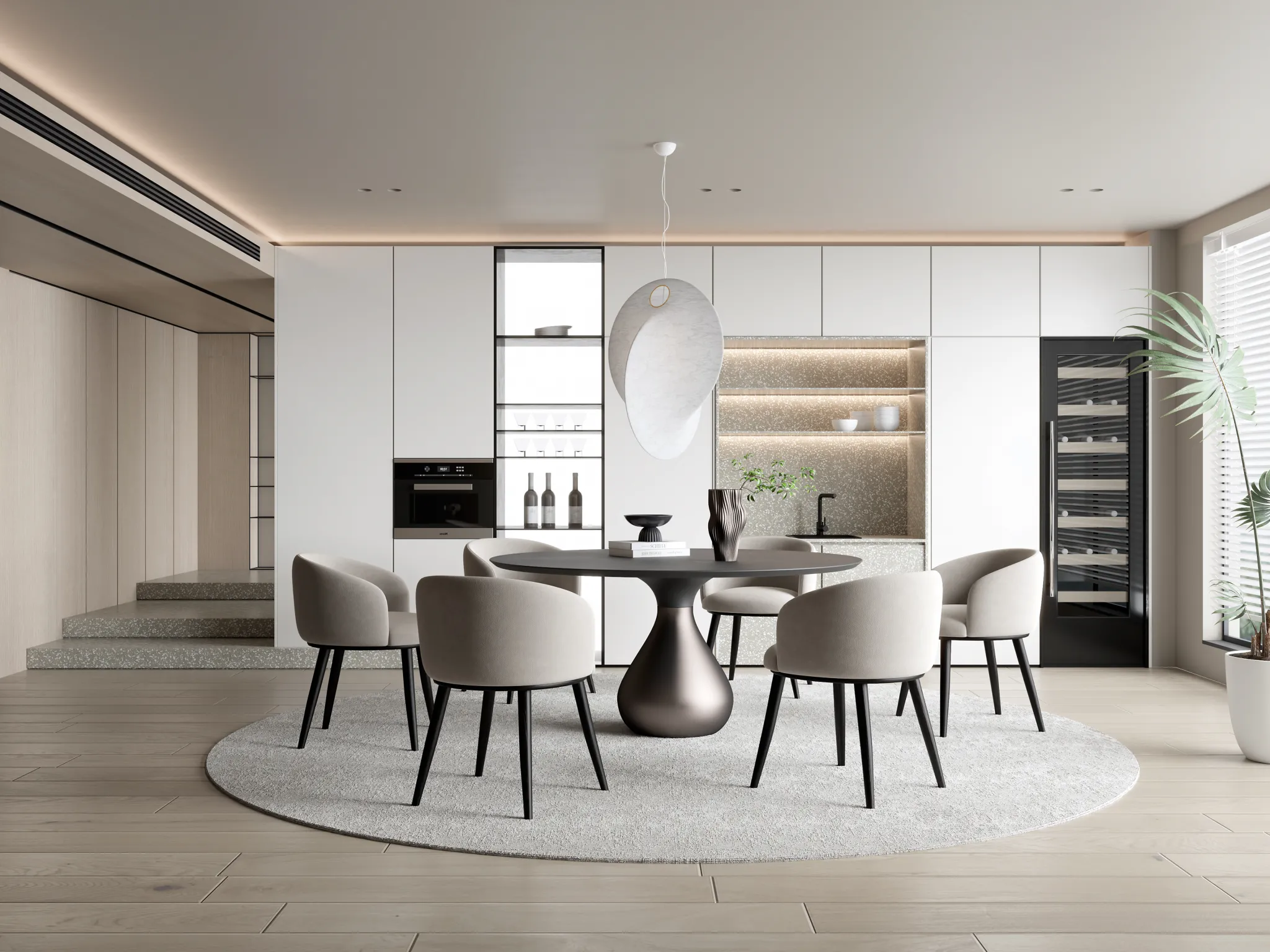 HOUSE SPACE 3D SCENES – DINING ROOM – 0021