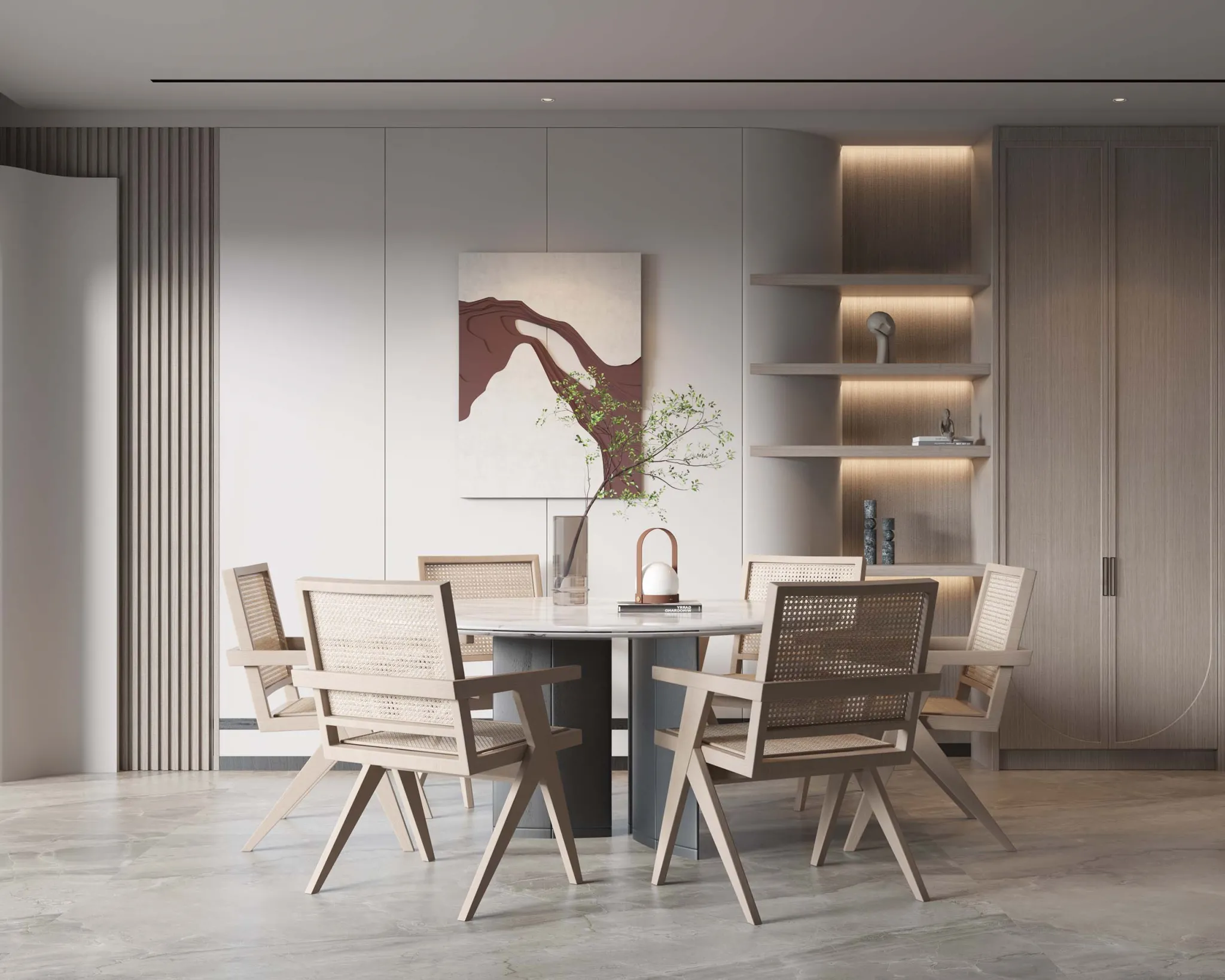 HOUSE SPACE 3D SCENES – DINING ROOM – 0044
