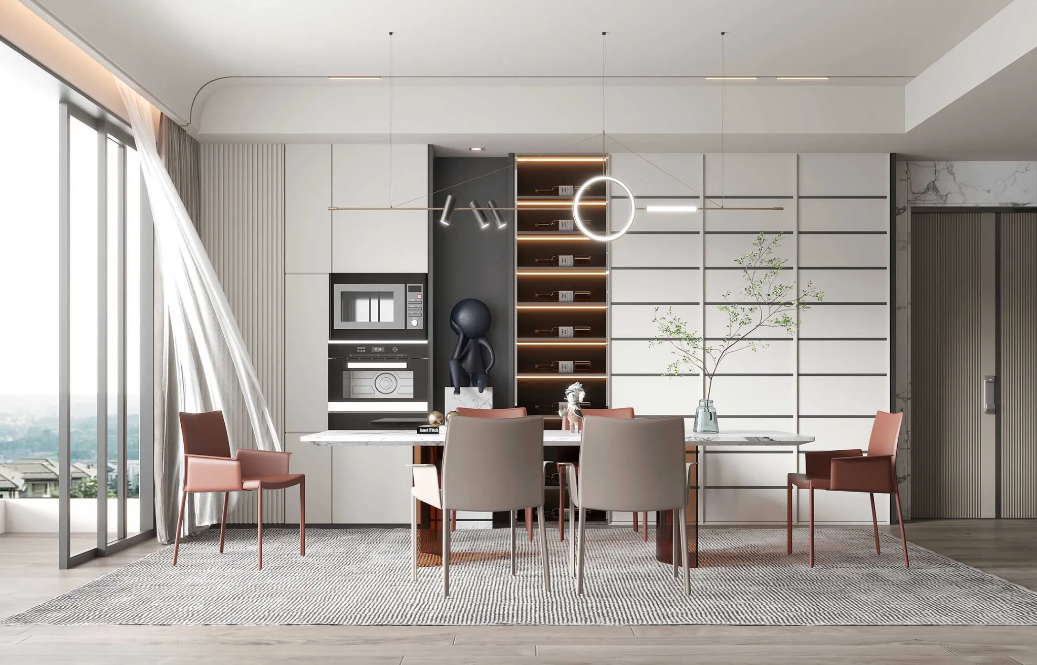 HOUSE SPACE 3D SCENES – DINING ROOM – 0056