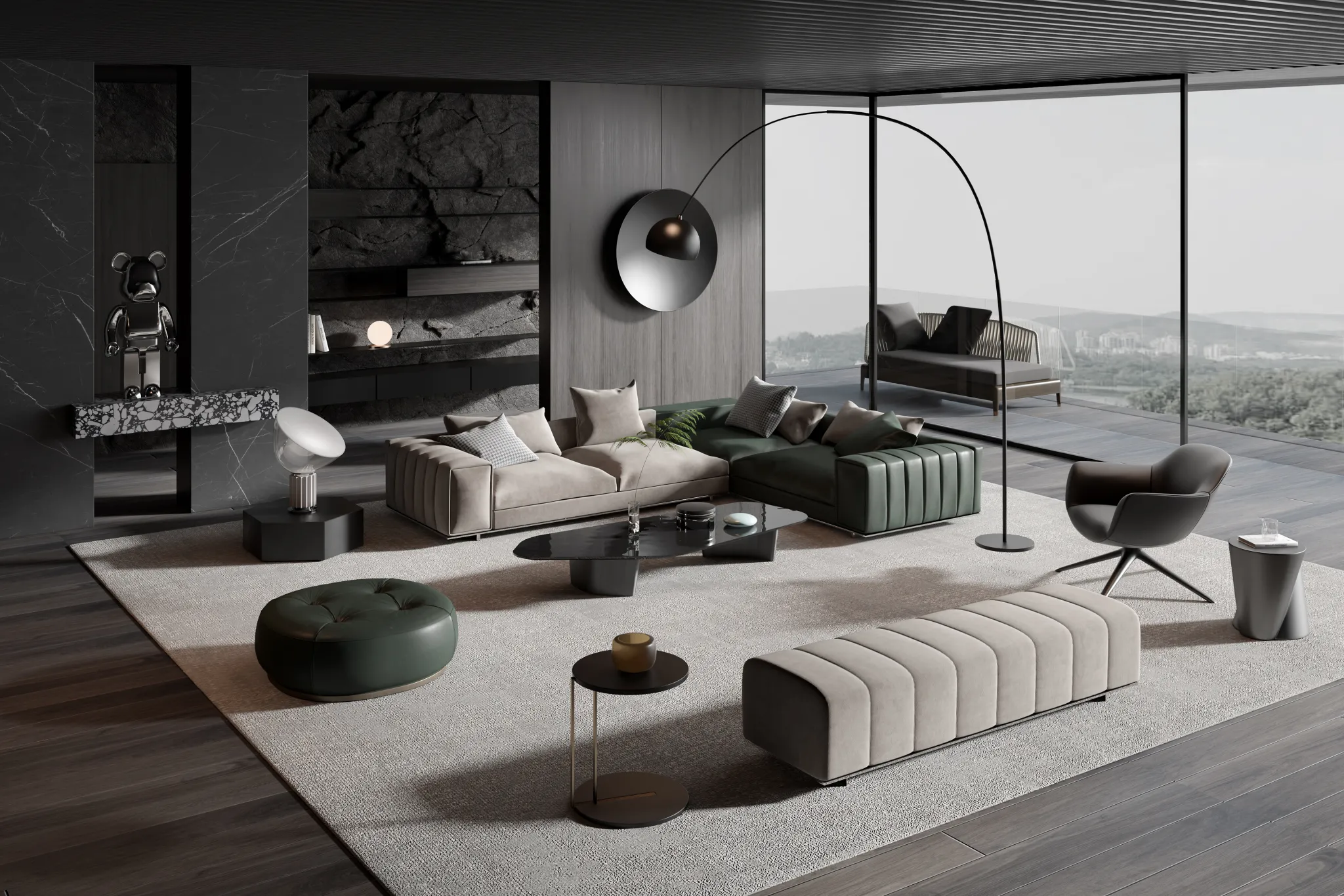 HOUSE SPACE 3D SCENES – SOFA – 0007