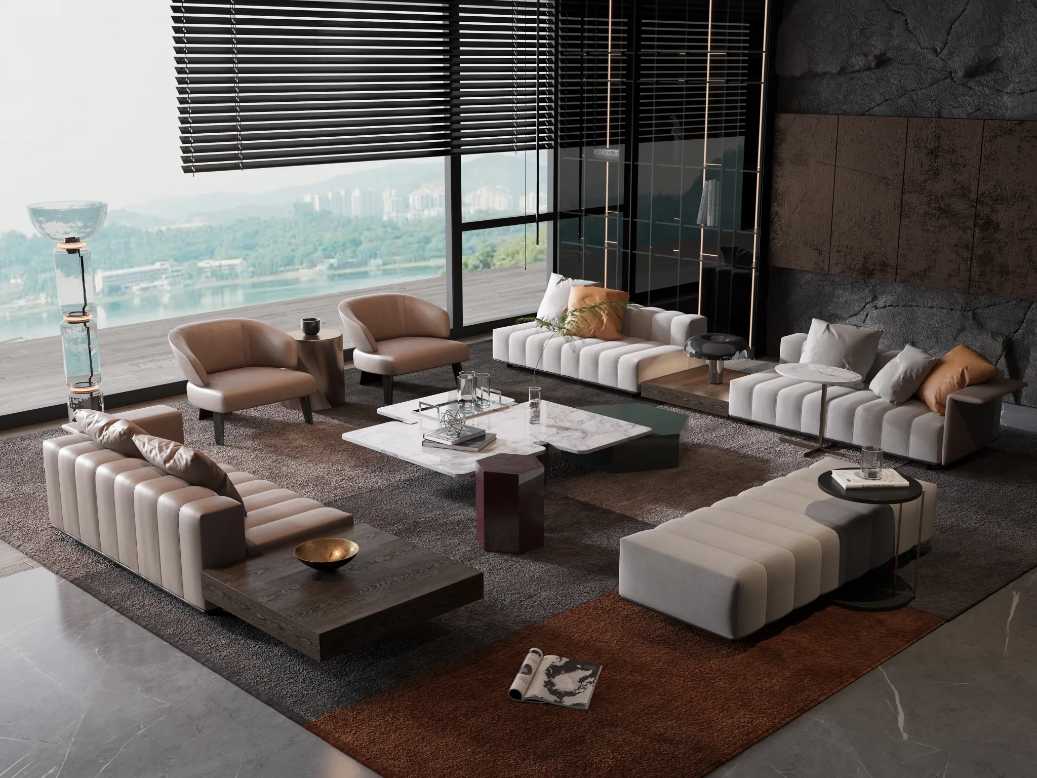 HOUSE SPACE 3D SCENES – SOFA – 0016