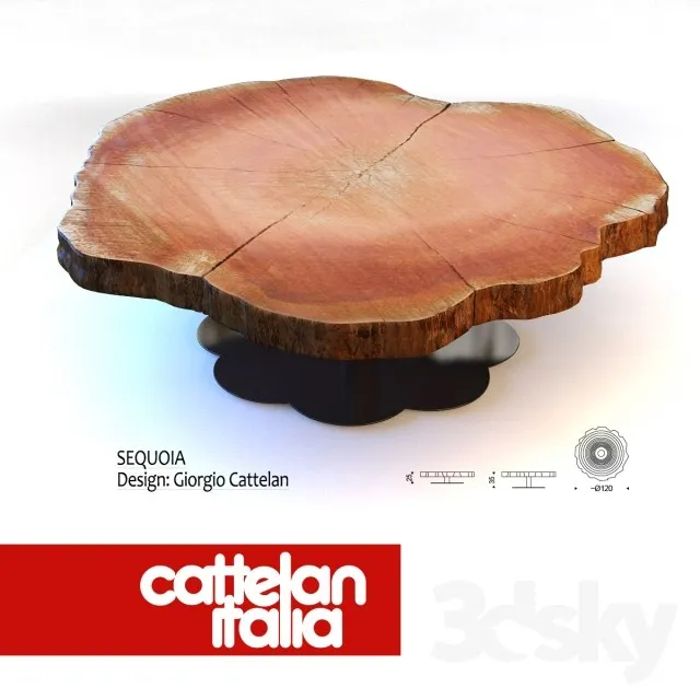 Cattelan sequoia 3DS Max - thumbnail 3