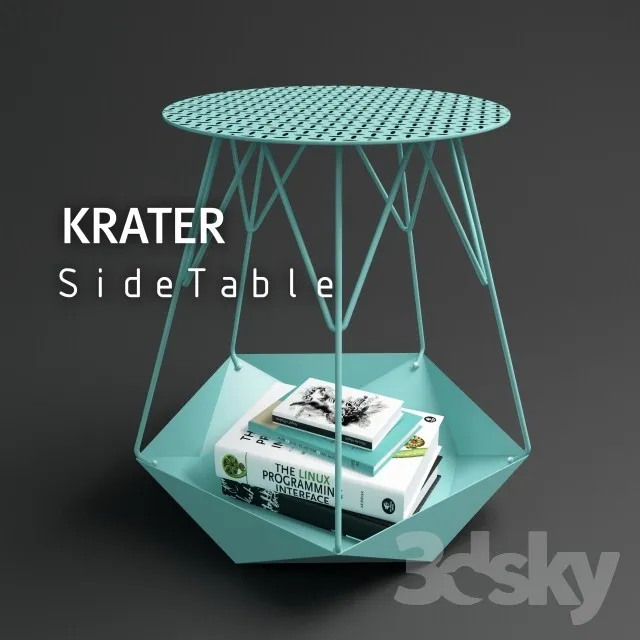 KRATER Side Table by Levantin Design 3DS Max - thumbnail 3