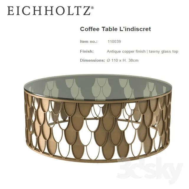 Eichholtz coffe table L'indiscret 3DS Max - thumbnail 3