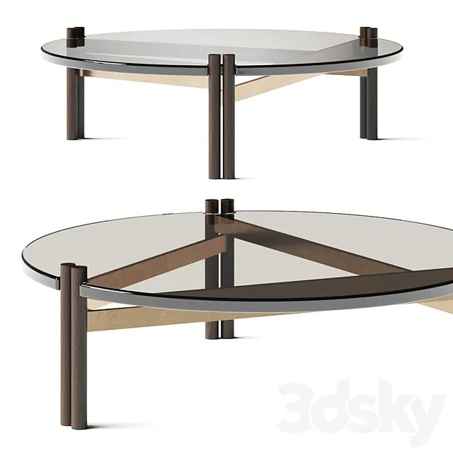 Matthieu Recope De Tilly H Round Coffee Table 3DS Max - thumbnail 3