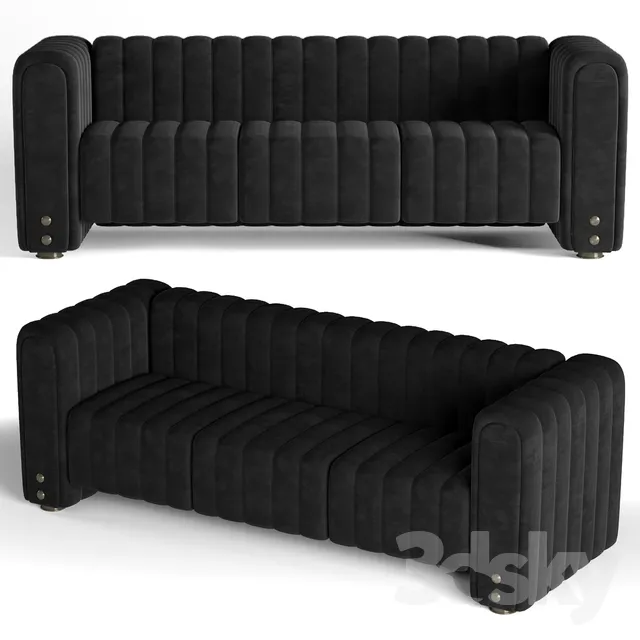 Porus Studio Inglewood Sofa 3DS Max - thumbnail 3