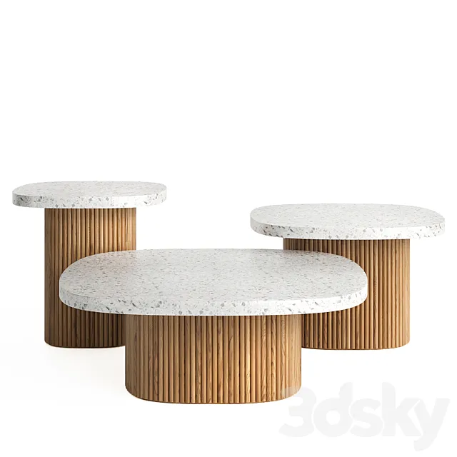 The Loom Collection's Gion coffee tables 3DS Max - thumbnail 3