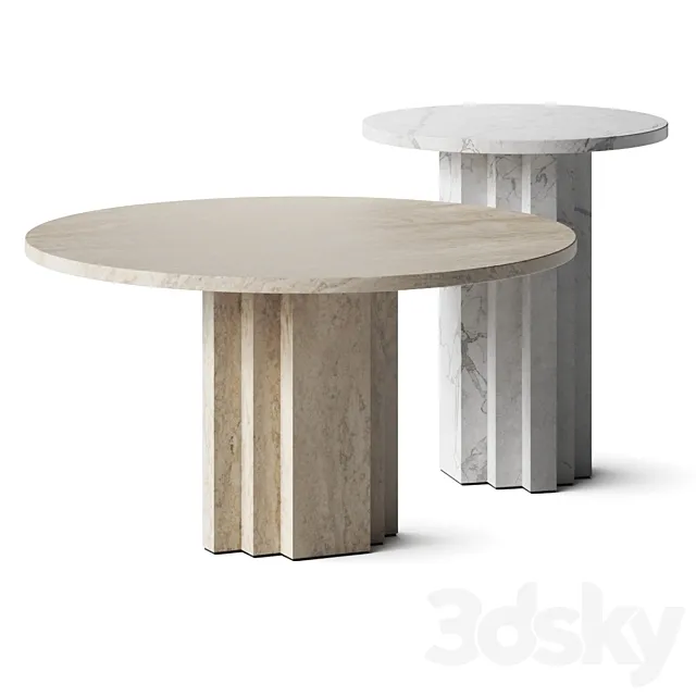 Arflex Scalea Coffee Tables 3DS Max - thumbnail 3