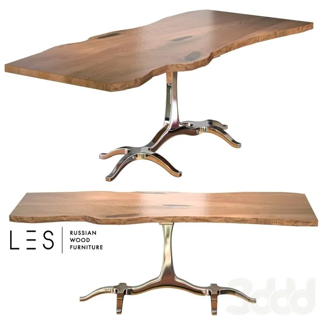 Speel Slab dining table 3DS Max - thumbnail 3