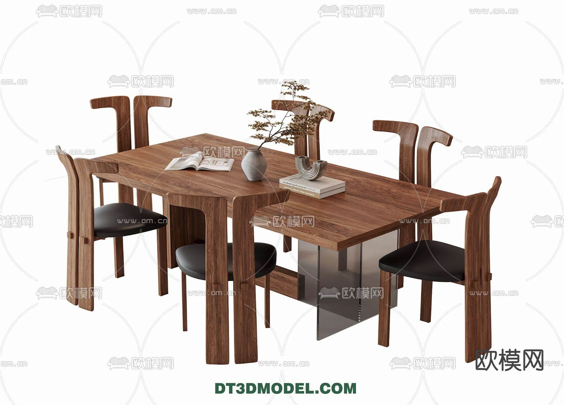 WABI SABI STYLE 3D MODELS – DINING TABLE – 0097