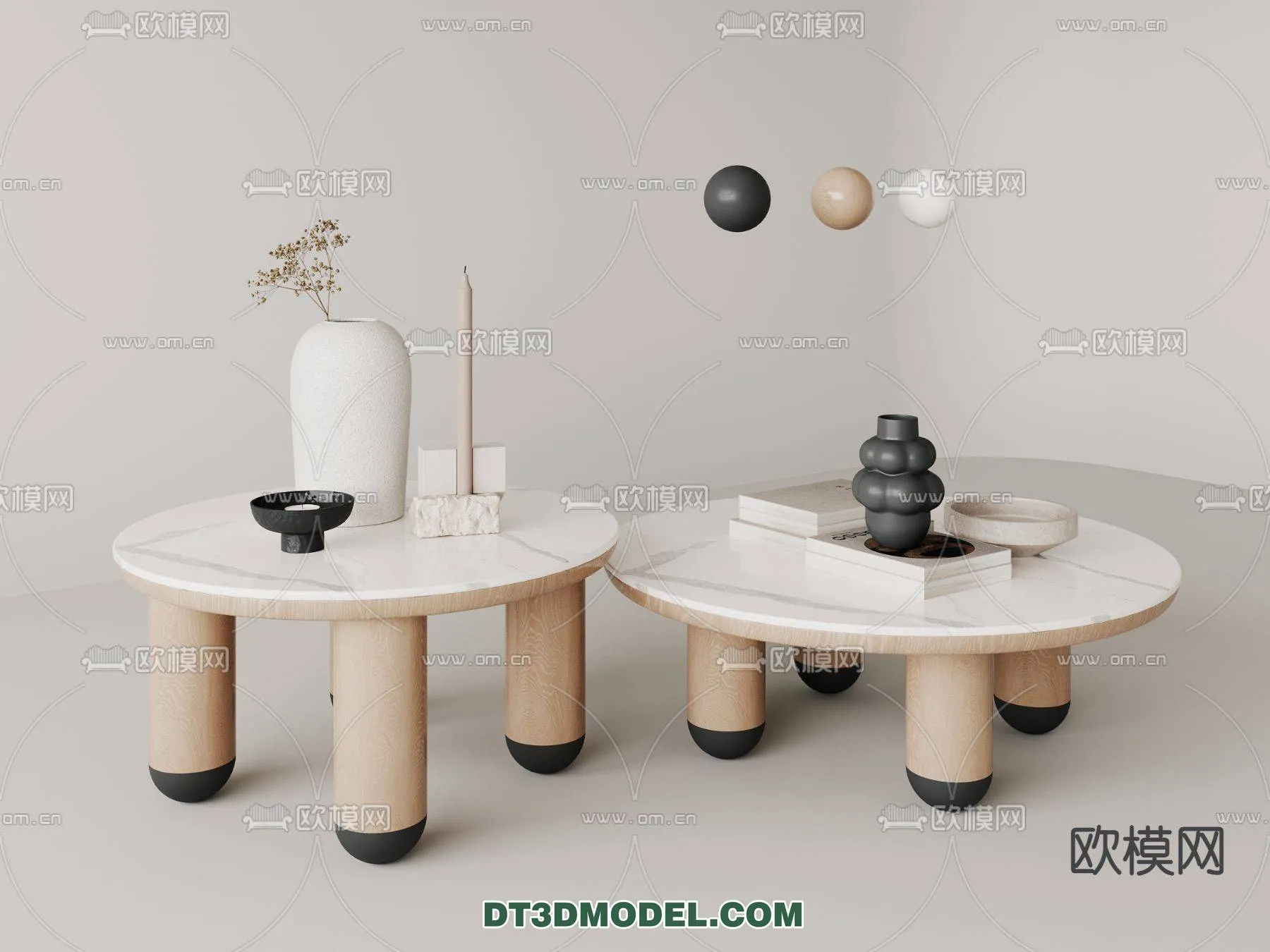 WABI SABI STYLE 3D MODELS – TEA TABLE – 0023