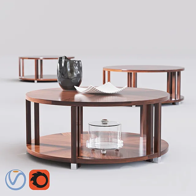 Table 3D Models – Bolier Atelier Round Cocktail Table