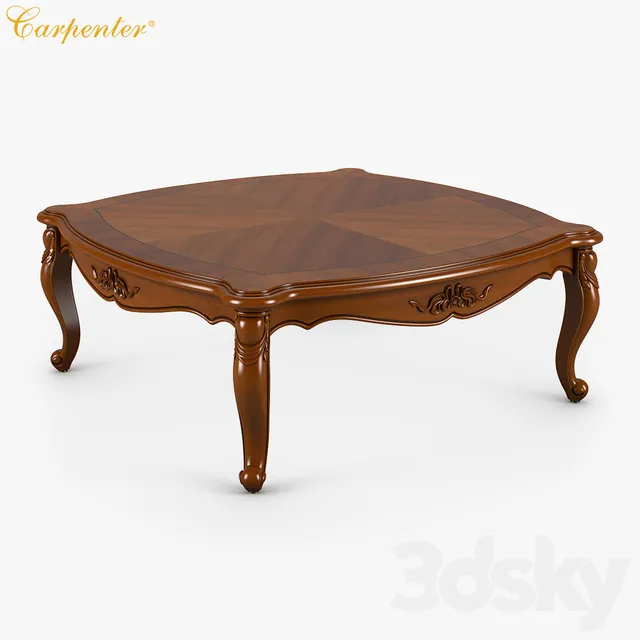 Table 3D Models – Carpenter Big square tea table